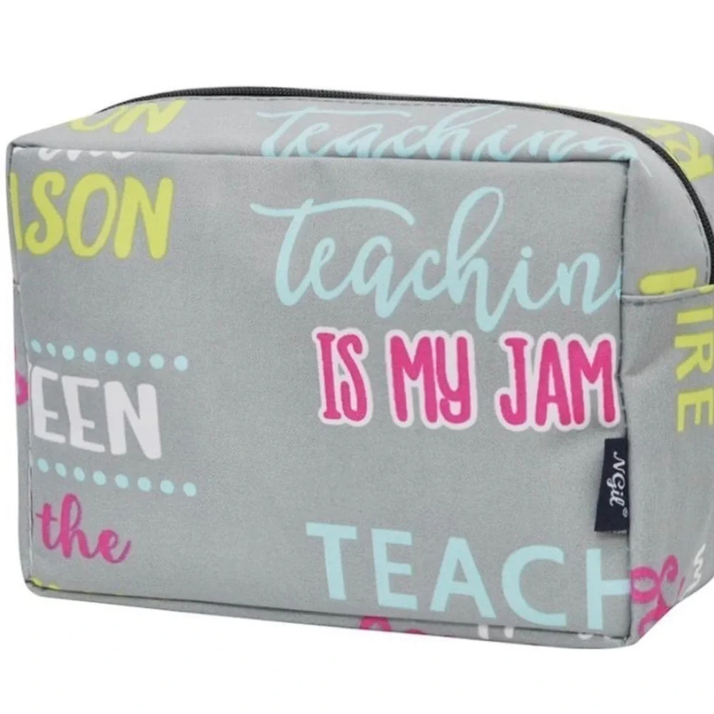 Inspiring Teacher Cosmetic Travel Bag/pencil bag nwt
